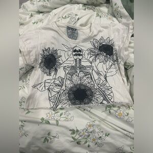 Skeleton crop top